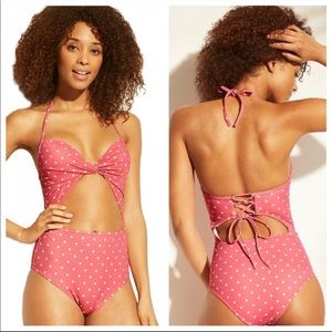 NWOT Shade & Shore cutout one piece swimsuit